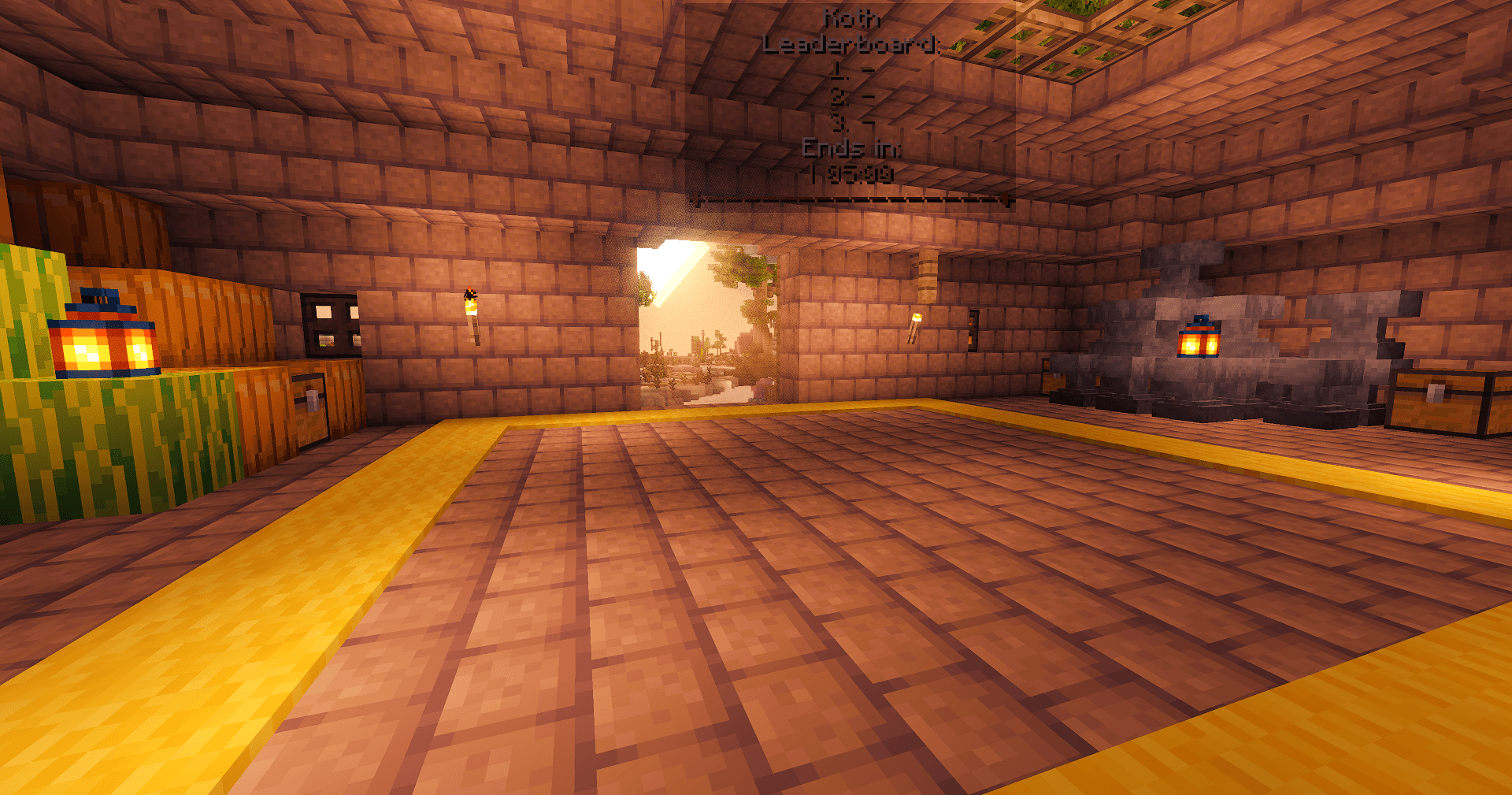 Breakable core workshop and leaderboard room in NobleMC